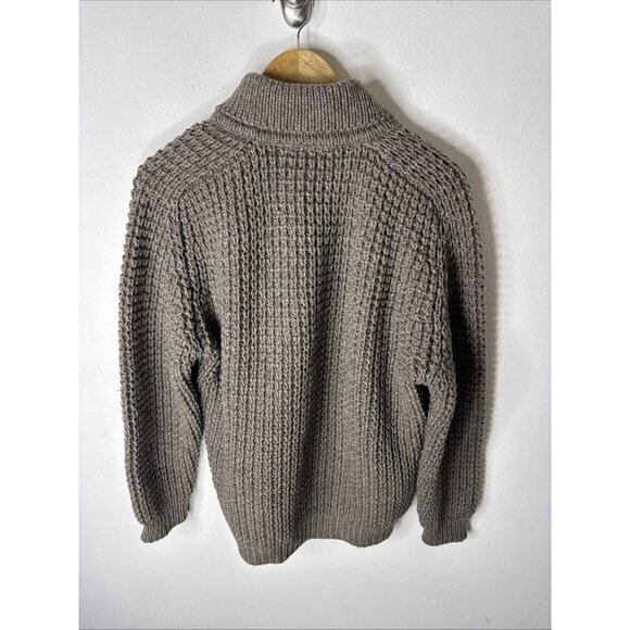 Vintage Irish Aran Fisherman Sweater Donegal Wool Knit Men’s Large Falcarrah - Picture 6 of 6